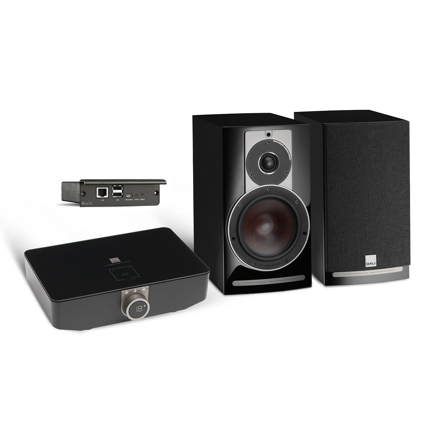 DALI RUBICON 2 C + SOUNDHUB Kompakthögtalare – Aktiv