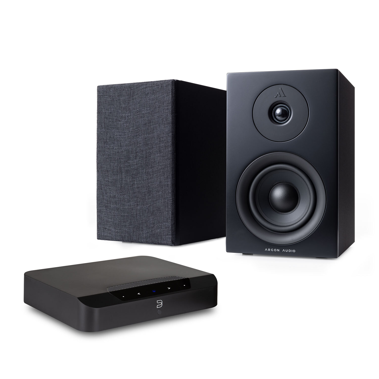 Bluesound POWERNODE EDGE (N230) + FORUS 5 Stereoanläggning till TV