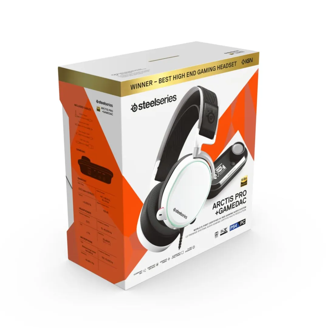 Kjøp SteelSeries Arctis Pro + GameDAC Gaming headset | 6 år garanti
