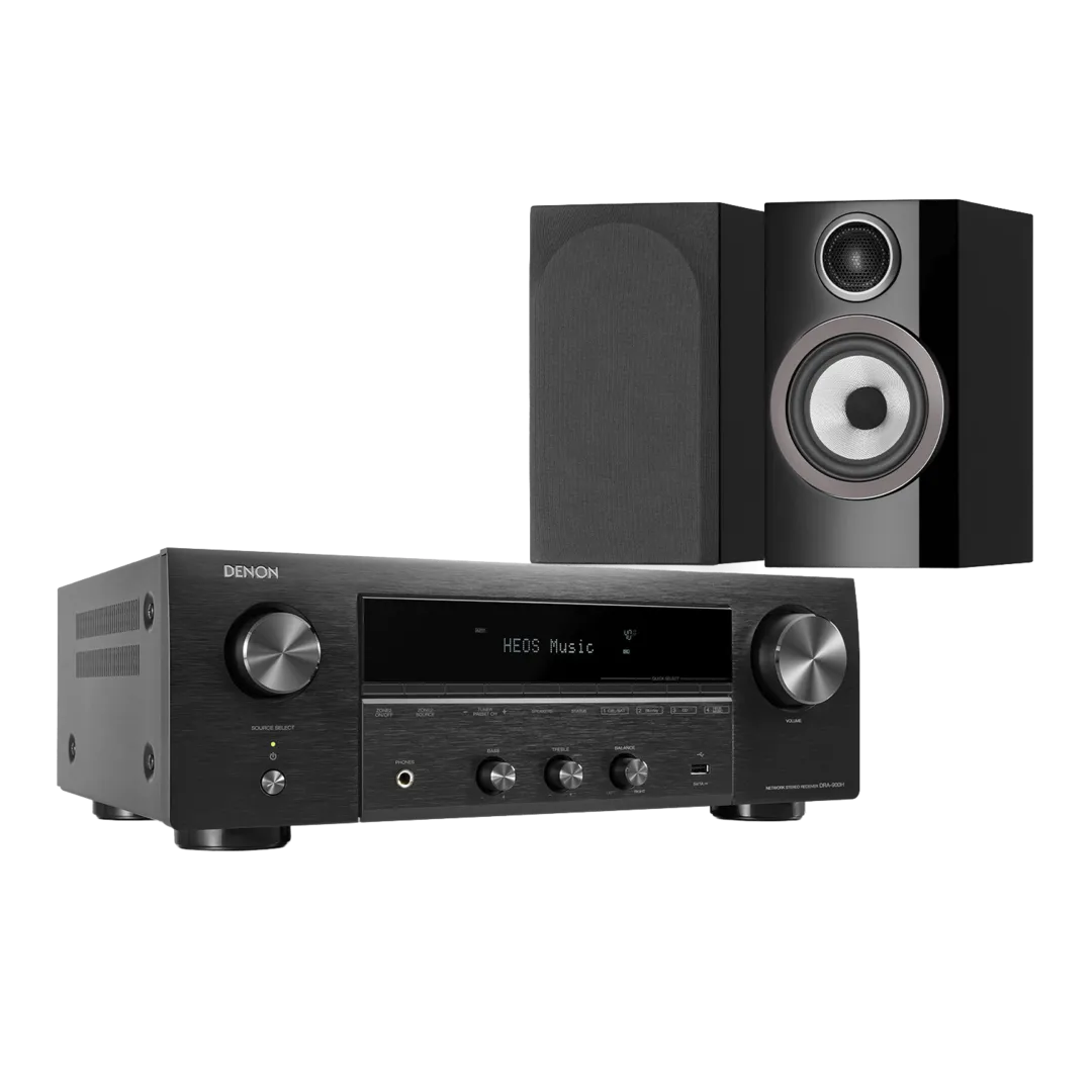 Koop Bowers & Wilkins 707 S3 + DENON DRA-900H Stereosysteem voor