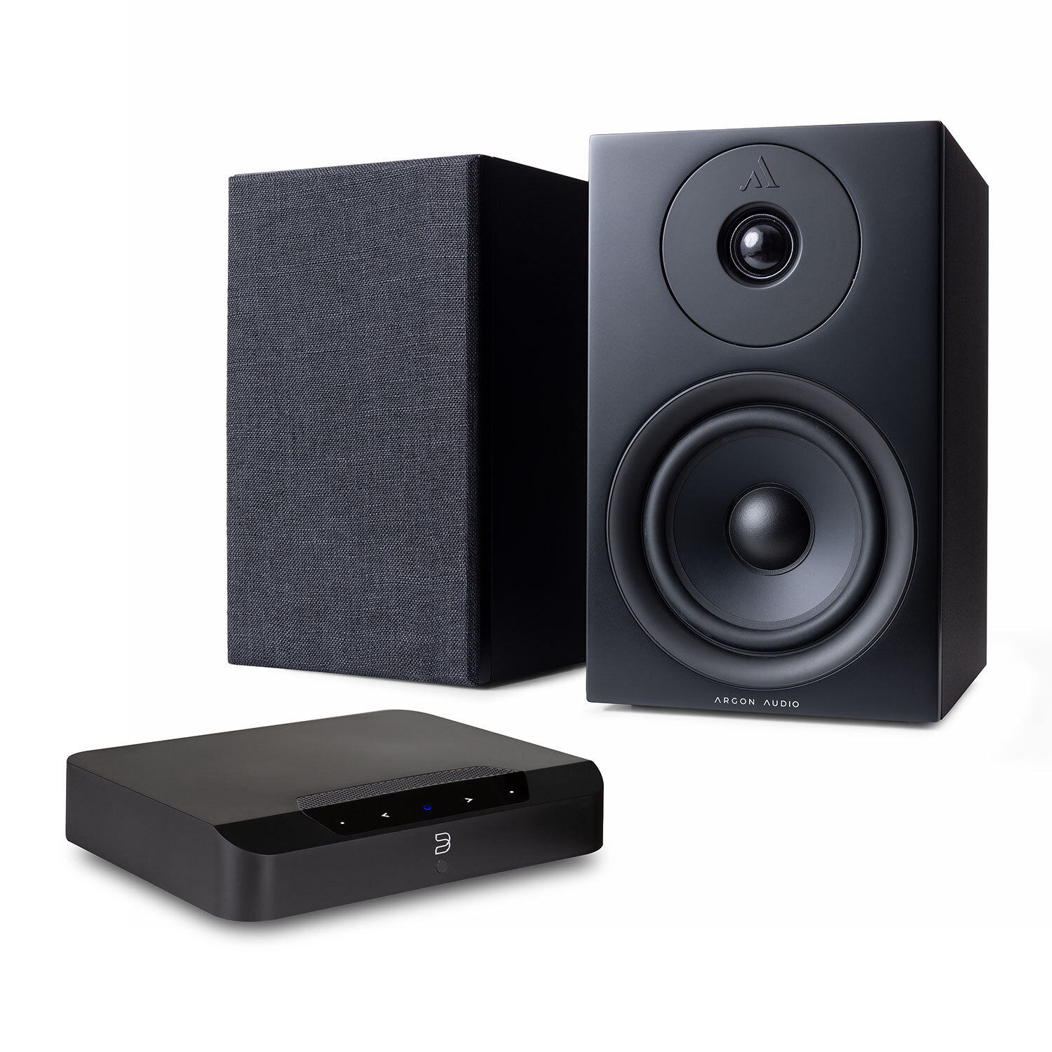 Bluesound POWERNODE EDGE (N230) + Argon Audio FORUS 5 Stereoanläggning till TV