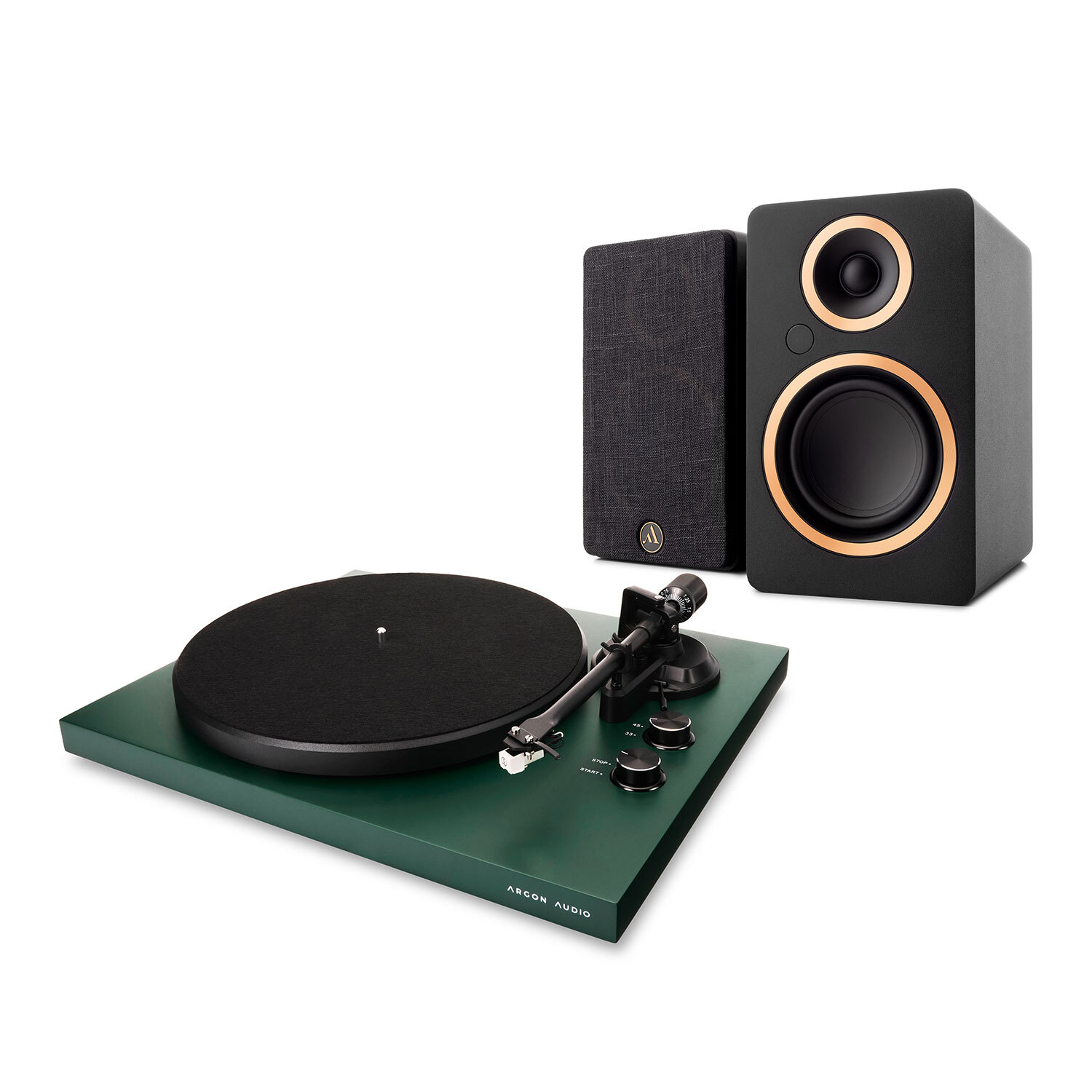 Argon Audio Turntable + FENRIS A4 Kompakthögtalare – Aktiv