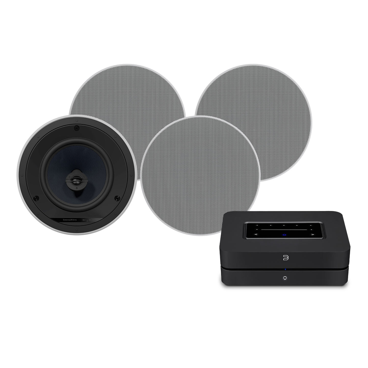 Bluesound POWERNODE (N330) + 4 CCM683 + Backbox Installation system